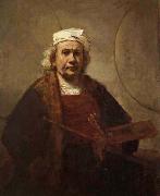 Self-Portrait with Tow Circles Rembrandt